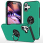 PC + TPU Magnetic Phone Case with Invisible Ring Holder, For iPhone 16 Plus, For iPhone 16