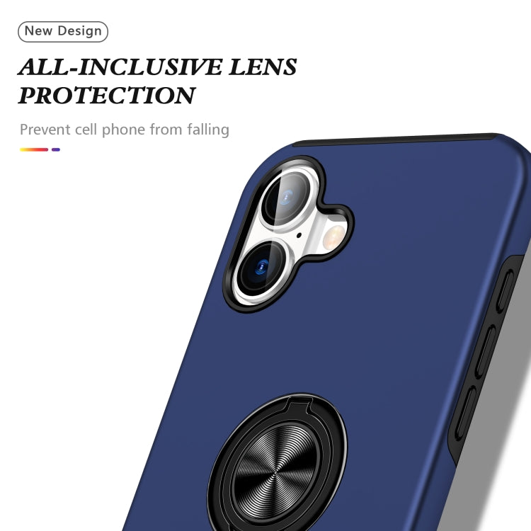 PC + TPU Magnetic Phone Case with Invisible Ring Holder, For iPhone 16