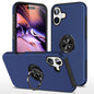 PC + TPU Magnetic Phone Case with Invisible Ring Holder, For iPhone 16 Plus, For iPhone 16