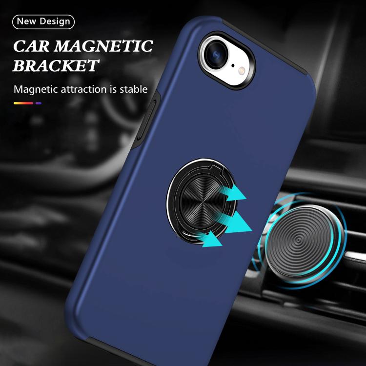 PC + TPU Magnetic Phone Case with Invisible Ring Holder, For iPhone 17e / 16e, For iPhone 17 Pro Max, For iPhone 17