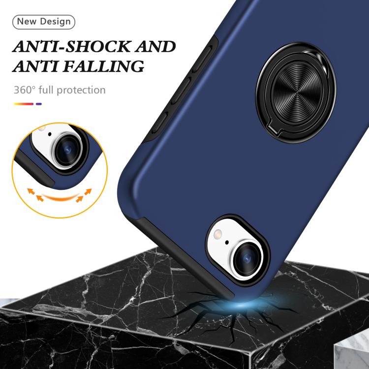 PC + TPU Magnetic Phone Case with Invisible Ring Holder, For iPhone 17e / 16e, For iPhone 17 Pro Max, For iPhone 17