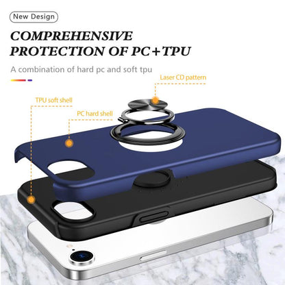 PC + TPU Magnetic Phone Case with Invisible Ring Holder, For iPhone 17e / 16e, For iPhone 17 Pro Max, For iPhone 17