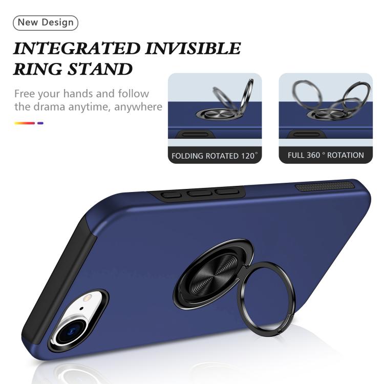 PC + TPU Magnetic Phone Case with Invisible Ring Holder, For iPhone 17e / 16e, For iPhone 17 Pro Max, For iPhone 17