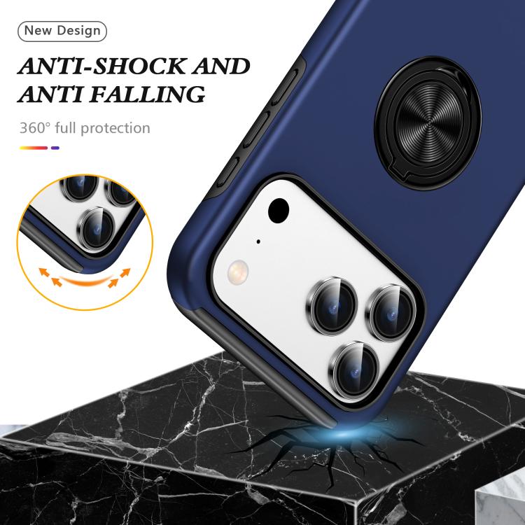 PC + TPU Magnetic Phone Case with Invisible Ring Holder, For iPhone 17 Pro Max, For iPhone 17 Pro, For iPhone 17