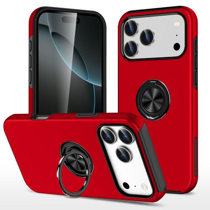 PC + TPU Magnetic Phone Case with Invisible Ring Holder, For iPhone 17e / 16e, For iPhone 17 Pro Max, For iPhone 17