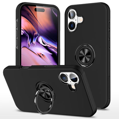 PC + TPU Magnetic Phone Case with Invisible Ring Holder, For iPhone 17e / 16e, For iPhone 17 Pro Max, For iPhone 17