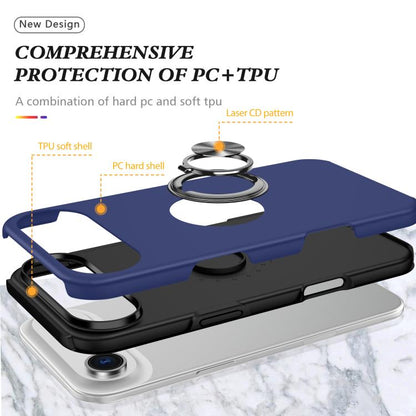 PC + TPU Magnetic Phone Case with Invisible Ring Holder, For iPhone Air, For iPhone 16 Pro Max, For iPhone 16 Pro