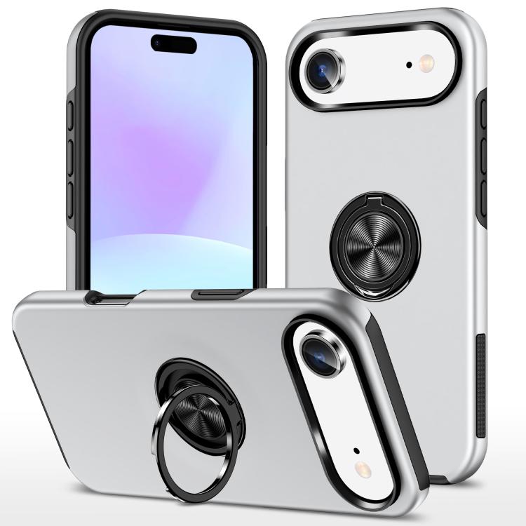 PC + TPU Magnetic Phone Case with Invisible Ring Holder, For iPhone Air, For iPhone 16 Pro Max, For iPhone 16 Pro