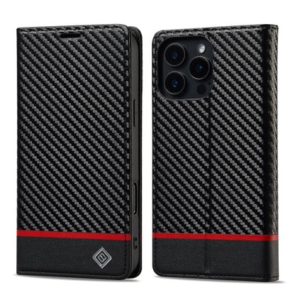 LC.IMEEKE Carbon Fiber Leather Phone Case, For iPhone 17e / 16e, For iPhone 17 Pro Max, For iPhone 17 Pro, For iPhone 17, For iPhone Air, For iPhone 16 Pro Max, For iPhone 16 Pro, For iPhone 16 Plus, For iPhone 16