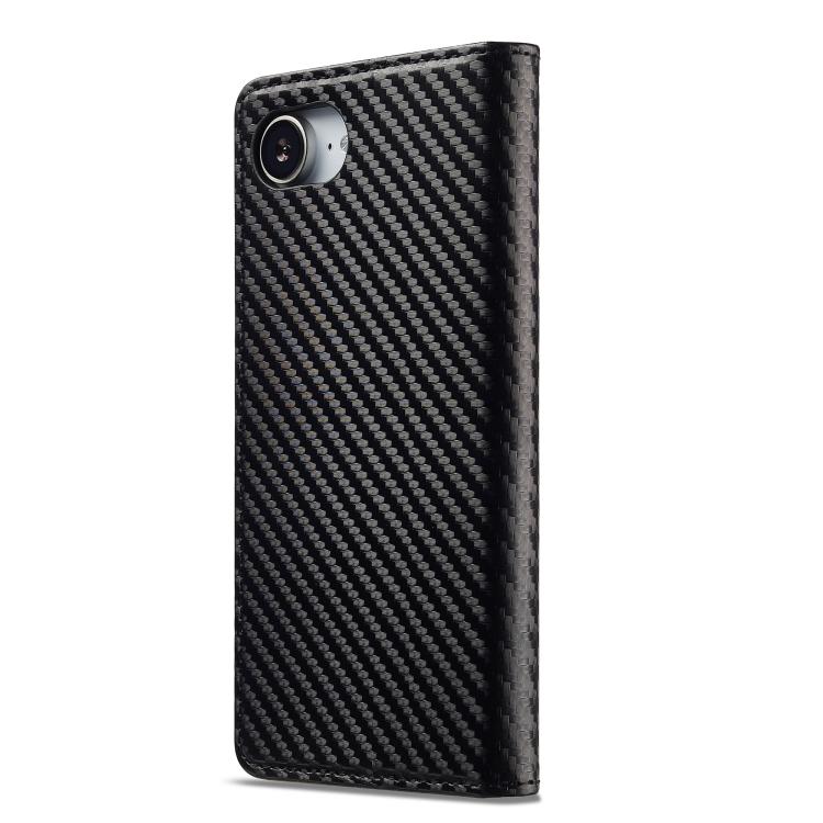 LC.IMEEKE Carbon Fiber Leather Phone Case, For iPhone 17e / 16e, For iPhone 17 Pro Max, For iPhone 17 Pro, For iPhone 17, For iPhone Air, For iPhone 16 Pro Max, For iPhone 16 Pro, For iPhone 16 Plus, For iPhone 16