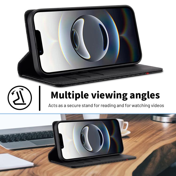 LC.IMEEKE Carbon Fiber Leather Phone Case, For iPhone 17e / 16e, For iPhone 17 Pro Max, For iPhone 17 Pro, For iPhone 17, For iPhone Air, For iPhone 16 Pro Max, For iPhone 16 Pro, For iPhone 16 Plus, For iPhone 16