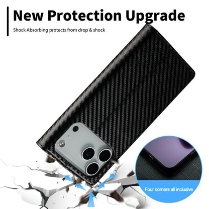 LC.IMEEKE Carbon Fiber Leather Phone Case, For iPhone 18 Pro / 17 Pro, For iPhone 18 Pro Max/17 Pro Max, For iPhone 17e / 16e, For iPhone 17, For iPhone Air, For iPhone 16 Pro Max, For iPhone 16 Pro, For iPhone 16 Plus, For iPhone 16