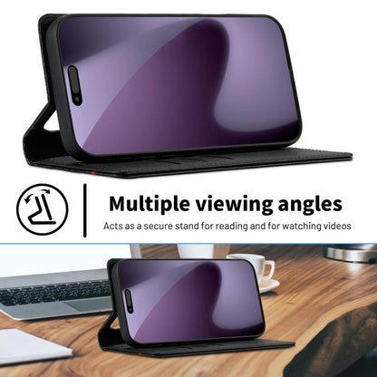 LC.IMEEKE Carbon Fiber Leather Phone Case, For iPhone 18 Pro / 17 Pro, For iPhone 18 Pro Max/17 Pro Max, For iPhone 17e / 16e, For iPhone 17, For iPhone Air, For iPhone 16 Pro Max, For iPhone 16 Pro, For iPhone 16 Plus, For iPhone 16