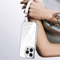 SULADA  Electroplated Clear TPU Soft Frame Phone Case with Wrist Strap, For iPhone 16 Plus, For iPhone 16, For iPhone 15 Pro Max, For iPhone 15 Pro, For iPhone 15, For iPhone 14, For iPhone 14 Pro, For iPhone 14 Pro Max