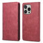 Business Solid Color Magnetic RFID Leather Phone Case, For iPhone Air, For iPhone 16 Pro Max, For iPhone 16 Pro, For iPhone 16 Plus