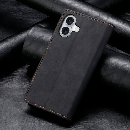 Business Solid Color Magnetic RFID Leather Phone Case
