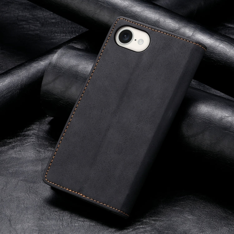Business Solid Color Magnetic RFID Leather Phone Case