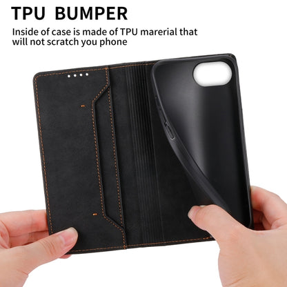 Business Solid Color Magnetic RFID Leather Phone Case