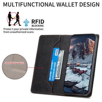 Business Solid Color Magnetic RFID Leather Phone Case, For iPhone 17 Pro Max, For iPhone 17 Pro, For iPhone 17, For iPhone Air