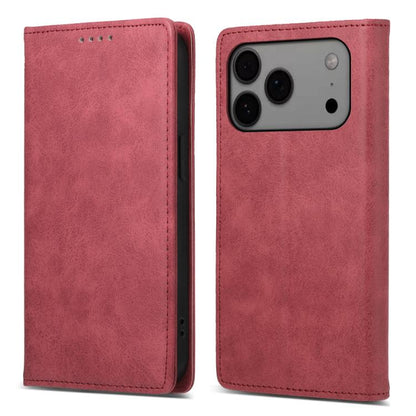 Business Solid Color Magnetic RFID Leather Phone Case, For iPhone 17e / 16e, For iPhone 17 Pro Max, For iPhone 17 Pro, For iPhone 17