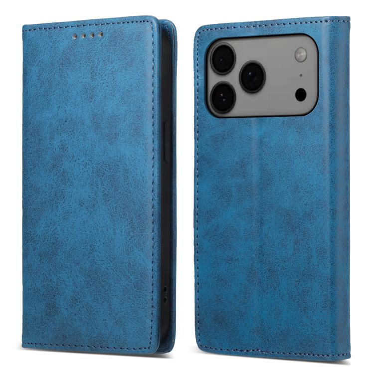 Business Solid Color Magnetic RFID Leather Phone Case, For iPhone 17e / 16e, For iPhone 17 Pro Max, For iPhone 17 Pro, For iPhone 17