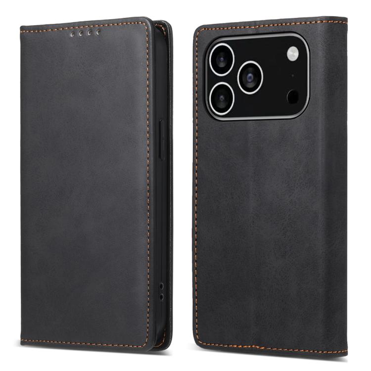 Business Solid Color Magnetic RFID Leather Phone Case, For iPhone 17e / 16e, For iPhone 17 Pro Max, For iPhone 17 Pro, For iPhone 17