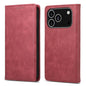 Business Solid Color Magnetic RFID Leather Phone Case, For iPhone 17e / 16e, For iPhone 17 Pro Max, For iPhone 17 Pro, For iPhone 17