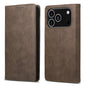 Business Solid Color Magnetic RFID Leather Phone Case, For iPhone 17e / 16e, For iPhone 17 Pro Max, For iPhone 17 Pro, For iPhone 17