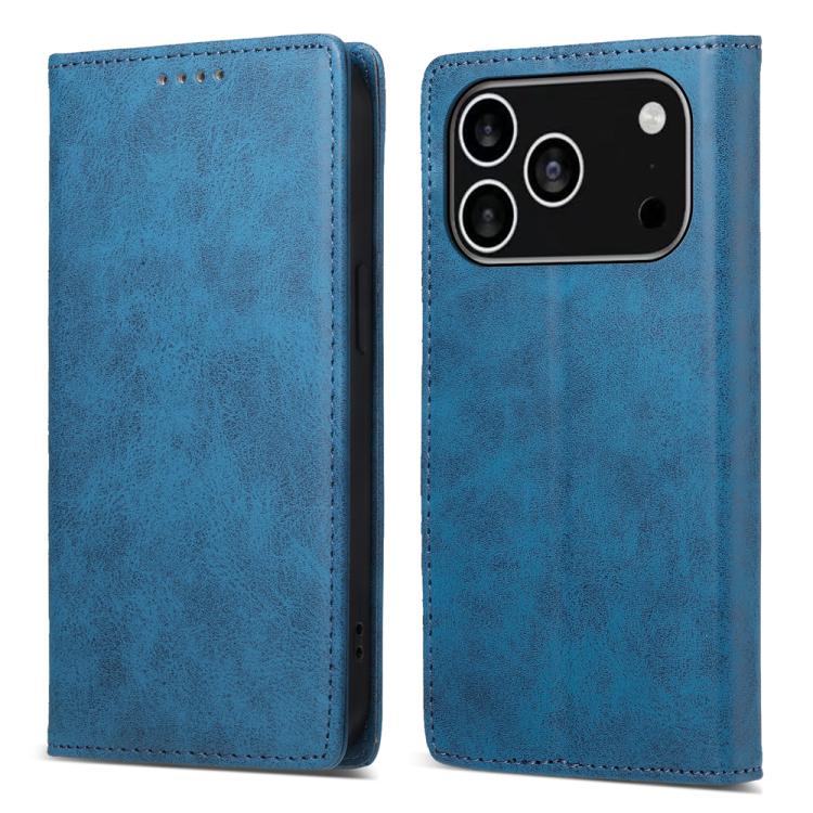 Business Solid Color Magnetic RFID Leather Phone Case, For iPhone 17e / 16e, For iPhone 17 Pro Max, For iPhone 17 Pro, For iPhone 17
