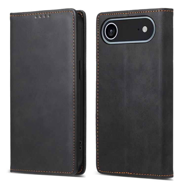 Business Solid Color Magnetic RFID Leather Phone Case, For iPhone Air, For iPhone 16 Pro Max, For iPhone 16 Pro, For iPhone 16 Plus