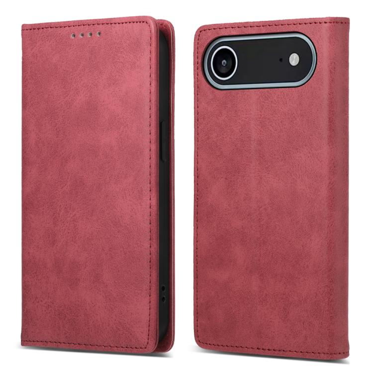 Business Solid Color Magnetic RFID Leather Phone Case, For iPhone Air, For iPhone 16 Pro Max, For iPhone 16 Pro, For iPhone 16 Plus