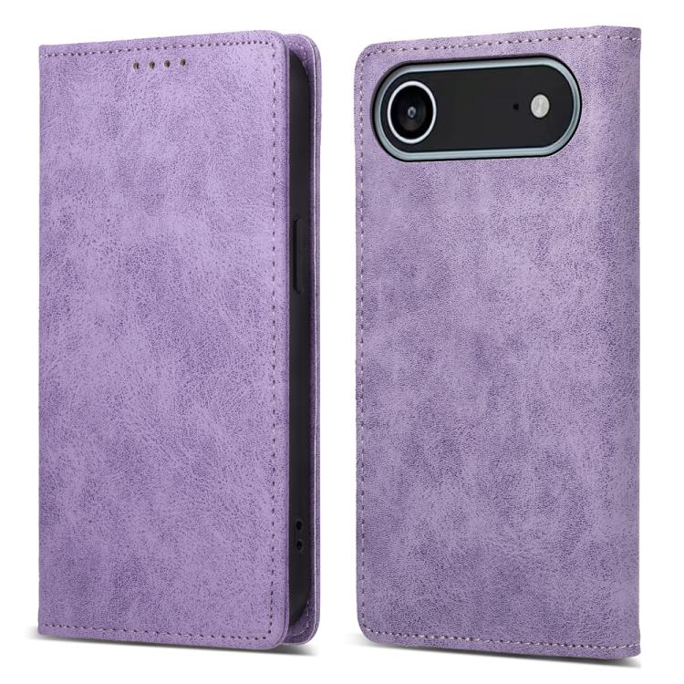 Business Solid Color Magnetic RFID Leather Phone Case, For iPhone Air, For iPhone 16 Pro Max, For iPhone 16 Pro, For iPhone 16 Plus