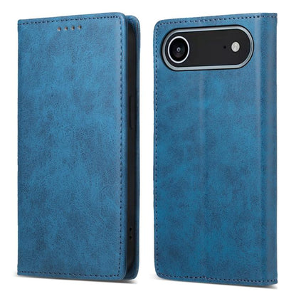 Business Solid Color Magnetic RFID Leather Phone Case, For iPhone Air, For iPhone 16 Pro Max, For iPhone 16 Pro, For iPhone 16 Plus