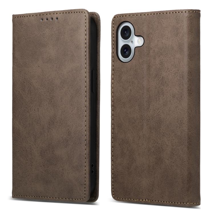 Business Solid Color Magnetic RFID Leather Phone Case, For iPhone 17e / 16e, For iPhone 17 Pro Max, For iPhone 17 Pro, For iPhone 17