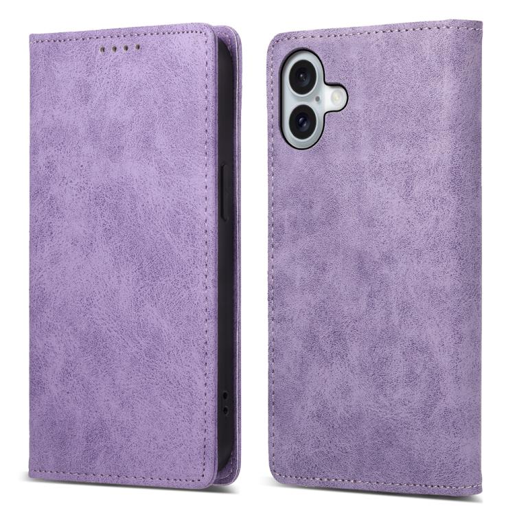 Business Solid Color Magnetic RFID Leather Phone Case, For iPhone 17e / 16e, For iPhone 17 Pro Max, For iPhone 17 Pro, For iPhone 17