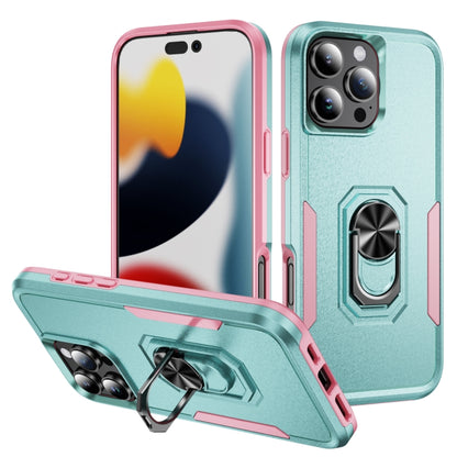 Pioneer Armor Heavy Duty PC + TPU Phone Case with Holder, For iPhone 16 Pro, For iPhone 16 Plus