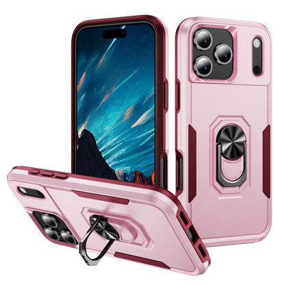 Pioneer Armor Heavy Duty PC + TPU Phone Case with Holder, For iPhone 17 Pro, For iPhone 17