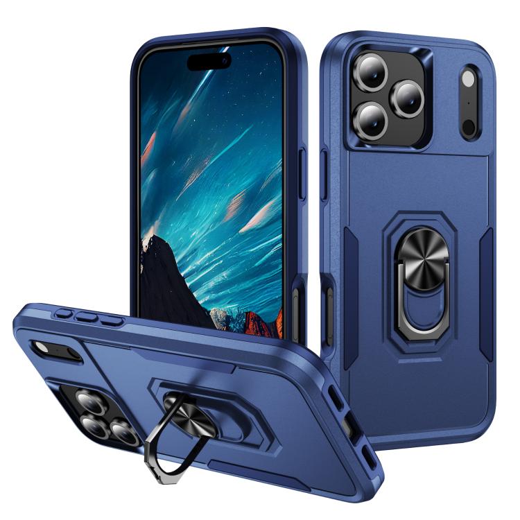Pioneer Armor Heavy Duty PC + TPU Phone Case with Holder, For iPhone 17 Pro, For iPhone 17