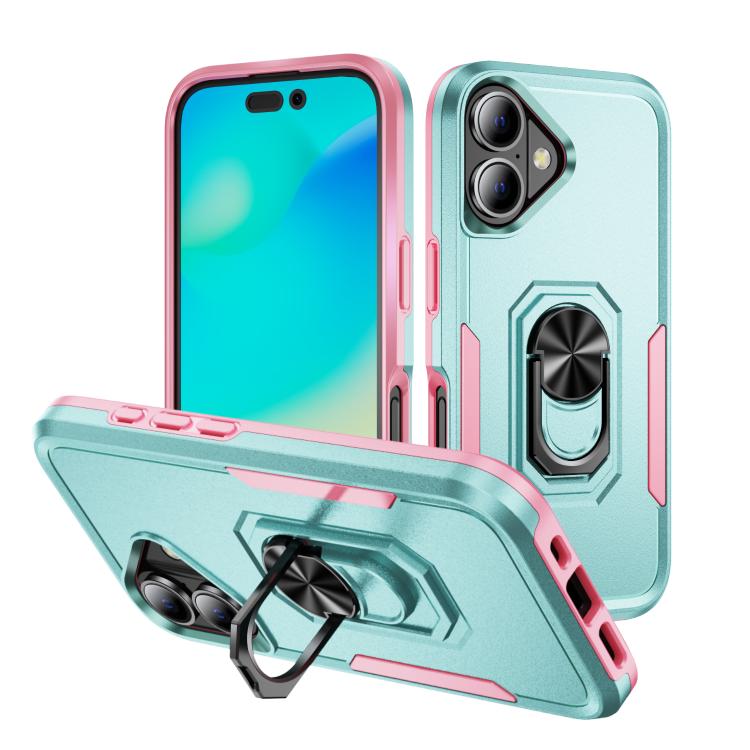 Pioneer Armor Heavy Duty PC + TPU Phone Case with Holder, For iPhone 17 Pro, For iPhone 17