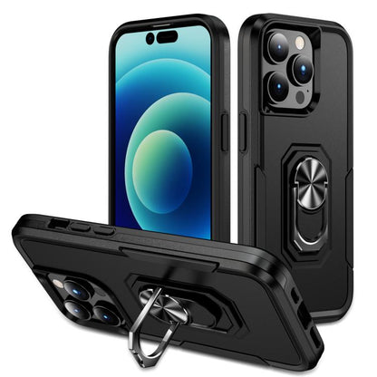 Pioneer Armor Heavy Duty PC + TPU Phone Case with Holder, For iPhone 15 Pro, For iPhone 15 Plus