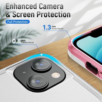 Pioneer Armor Heavy Duty PC + TPU Phone Case with Holder, For iPhone 15