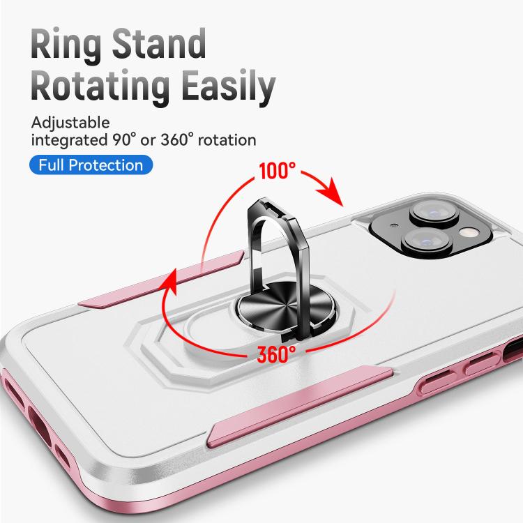 Pioneer Armor Heavy Duty PC + TPU Phone Case with Holder, For iPhone 15