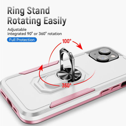 Pioneer Armor Heavy Duty PC + TPU Phone Case with Holder, For iPhone 15