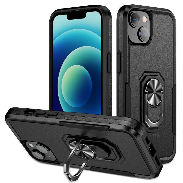 Pioneer Armor Heavy Duty PC + TPU Phone Case with Holder, For iPhone 15