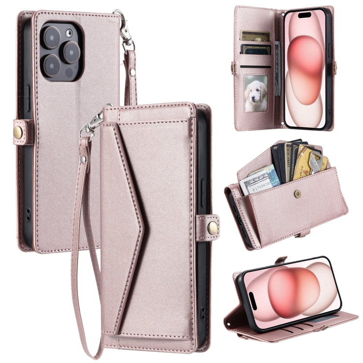 Wallet Multi-card Slot Leather Phone Case with Lanyard