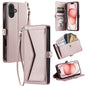Wallet Multi-card Slot Leather Phone Case with Lanyard