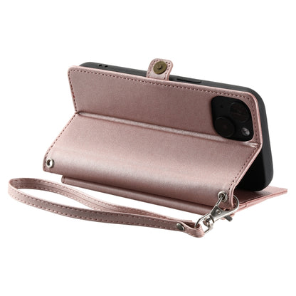 Wallet Multi-card Slot Leather Phone Case with Lanyard
