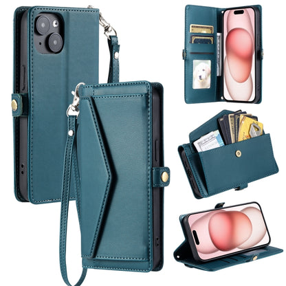 Wallet Multi-card Slot Leather Phone Case with Lanyard