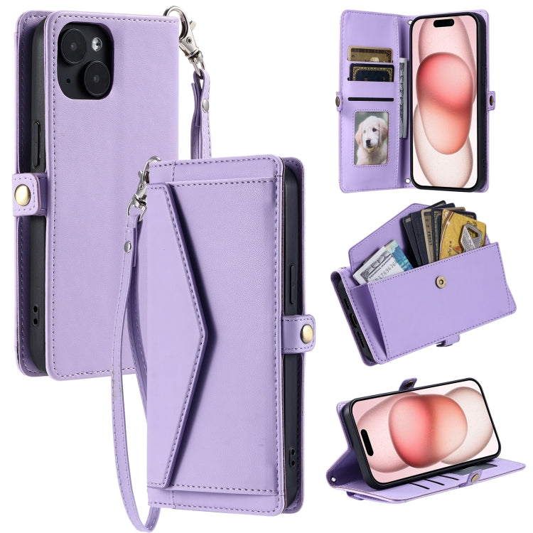 Wallet Multi-card Slot Leather Phone Case with Lanyard