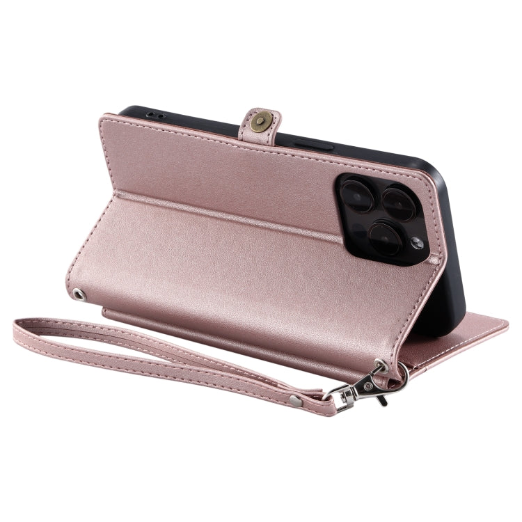 Wallet Multi-card Slot Leather Phone Case with Lanyard